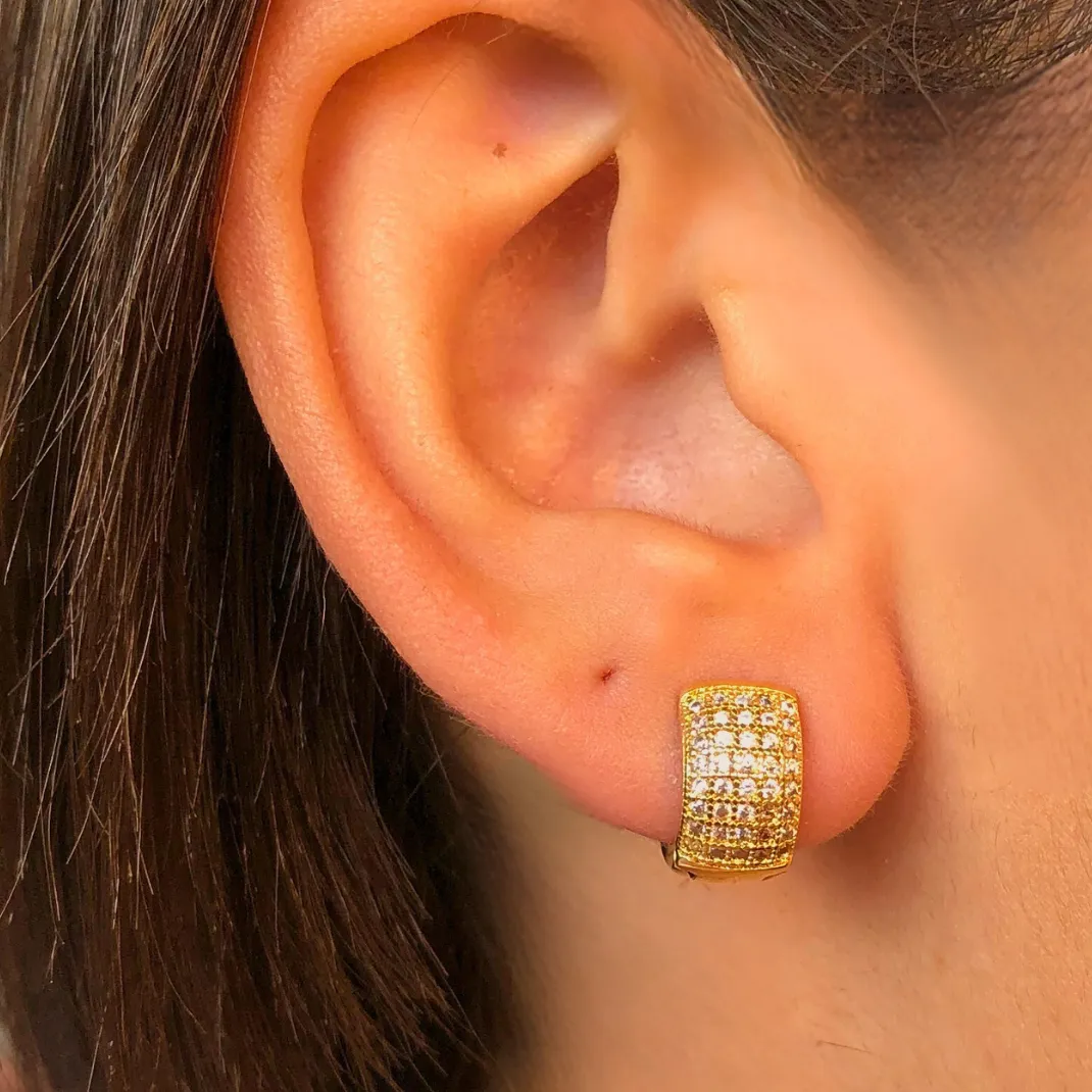 BRINCO ARGOLA CRAVEJADO